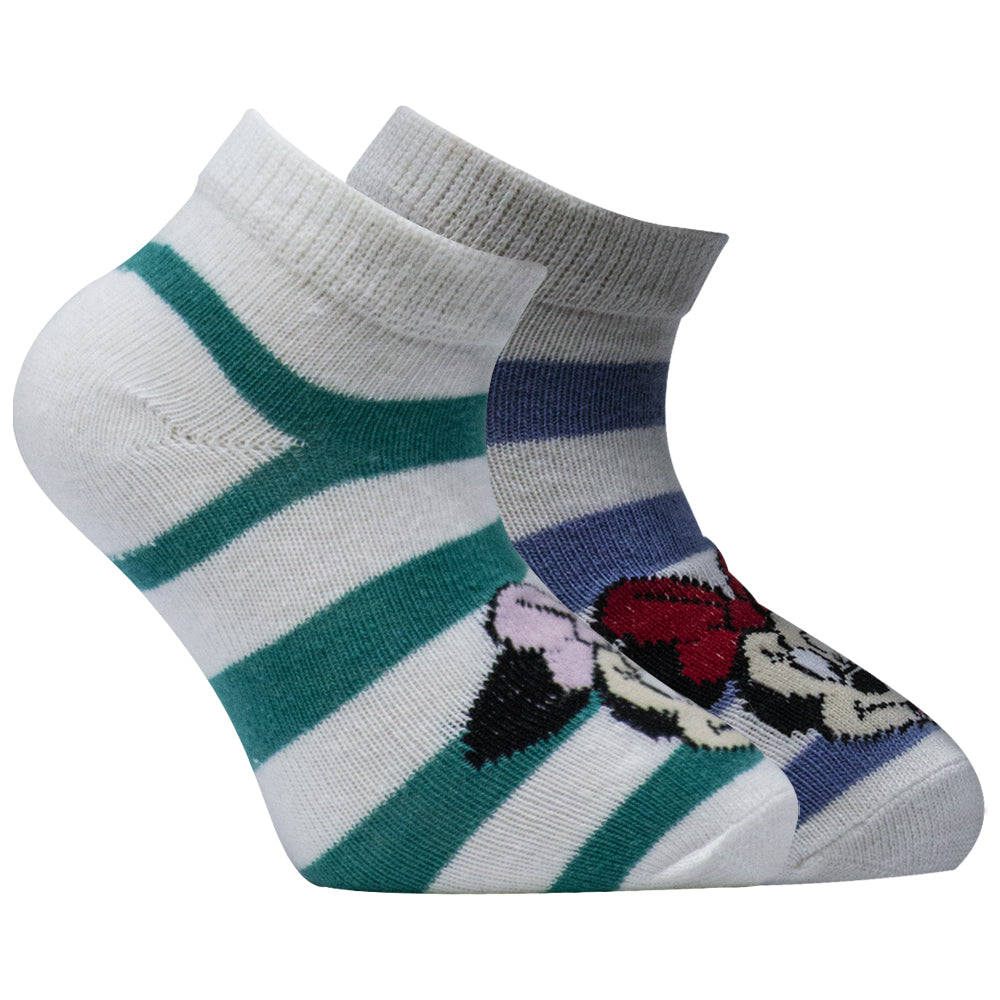 Girl’s Mickey Mouse Striped Socks
