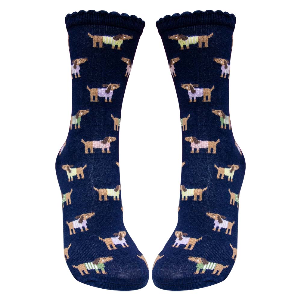 Dogs Print! Girl's Premium Crew Socks
