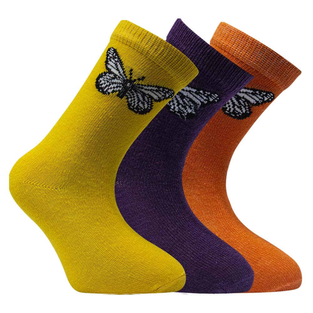 Girl’s Butterfly Design Socks