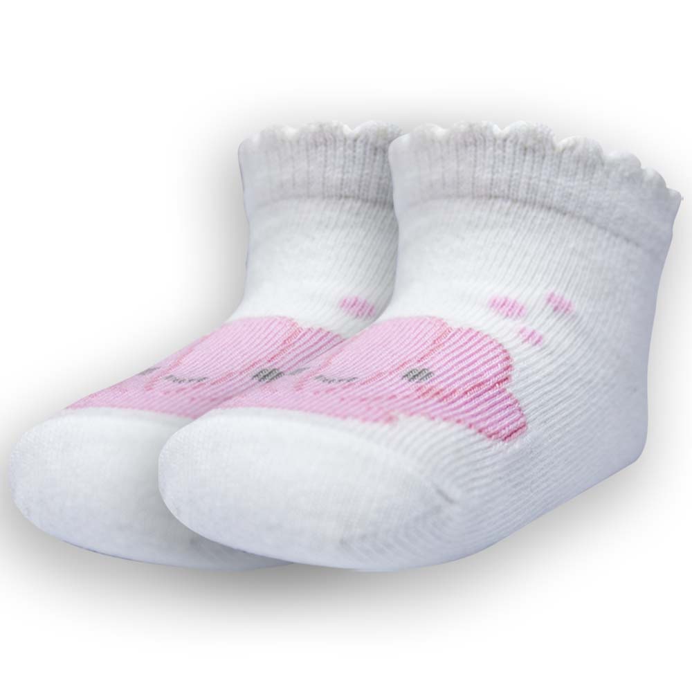 Baby Girl Seashell Print Ankle Socks