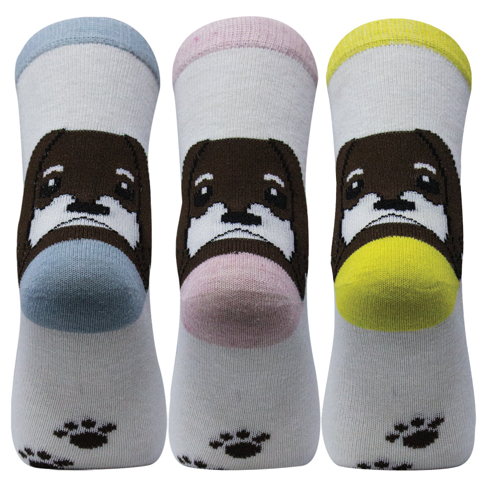 Girl’s Colorful Dog Print Socks