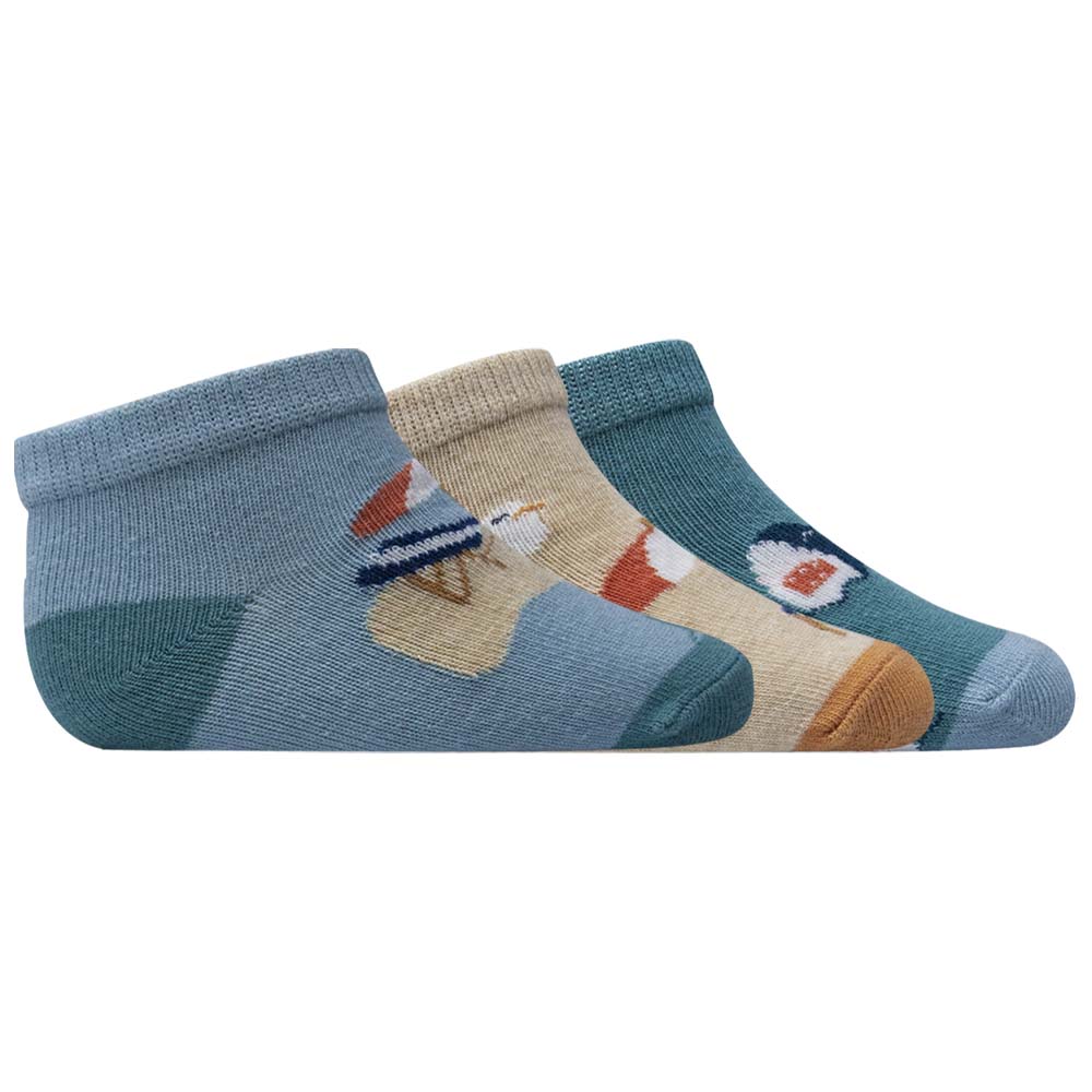 Baby Boy Beach Vibe & Shark Print Socks