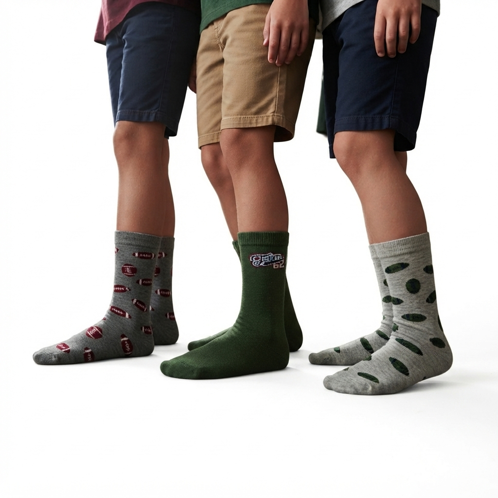 Boys American Football Print Socks