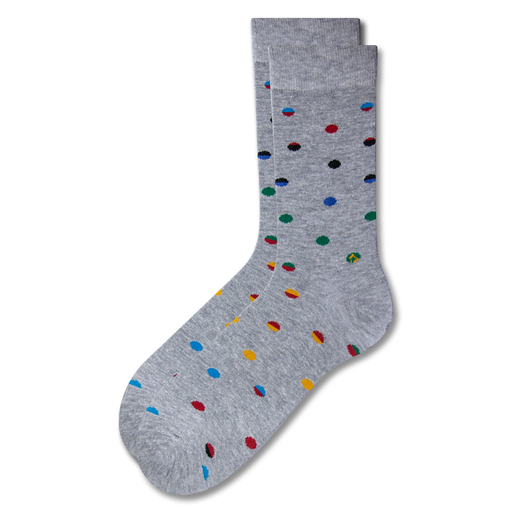 Polka Dot Men Crew Socks