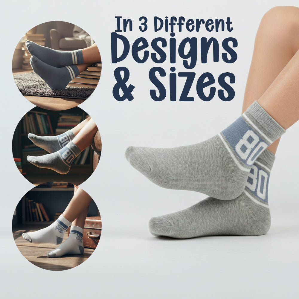 Boys Sporty Quarter Socks