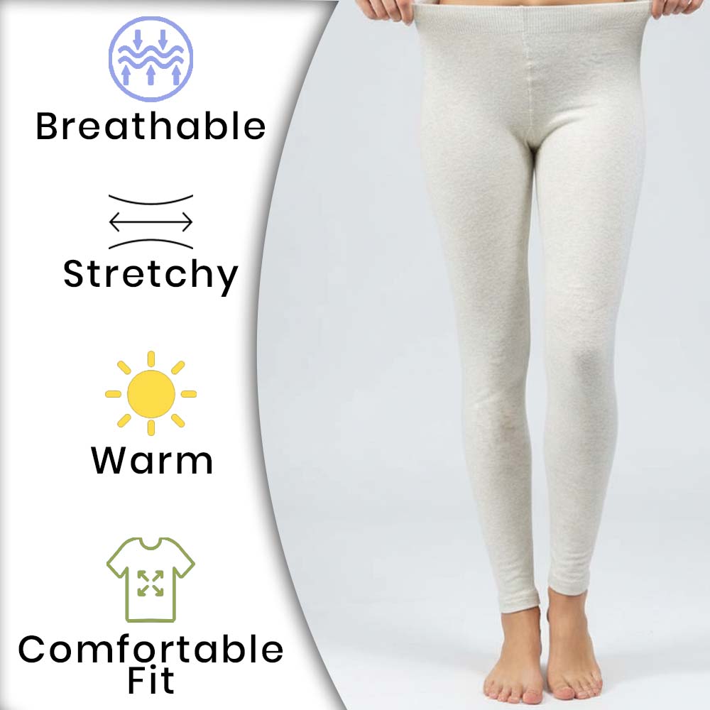 Plain Beige Leggings for Women (OT)