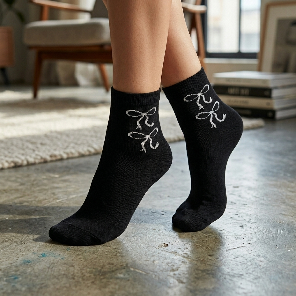Coquette Bow Women Ankle Socks