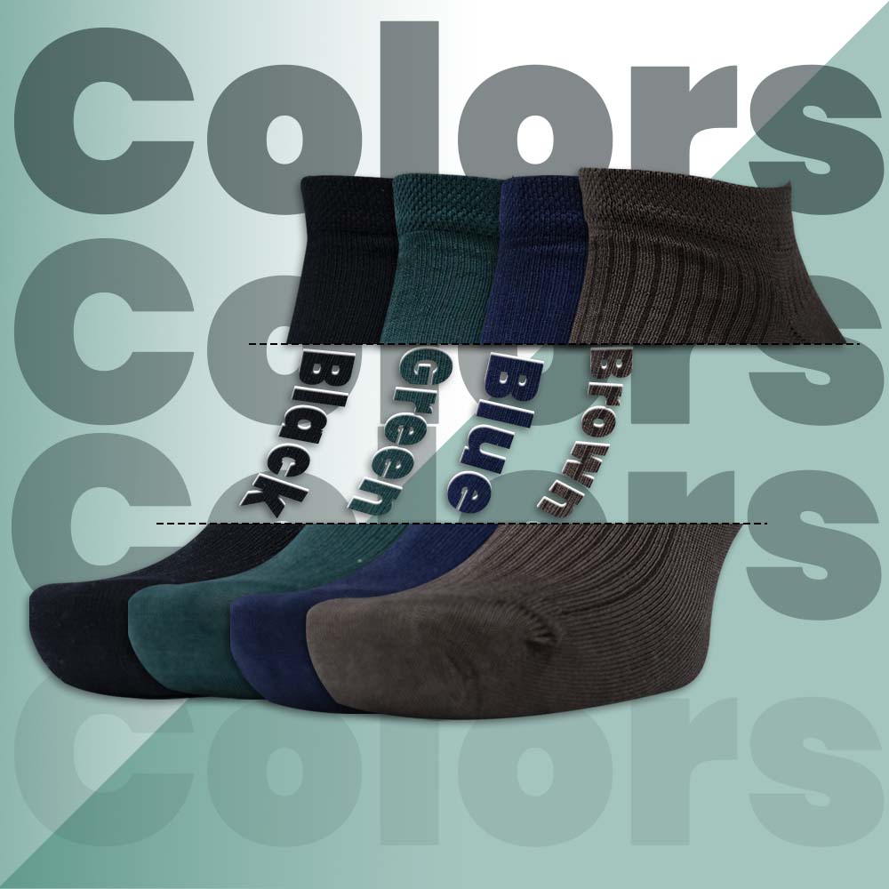 Men Premium Mercerized Needle Drop Ankle Socks