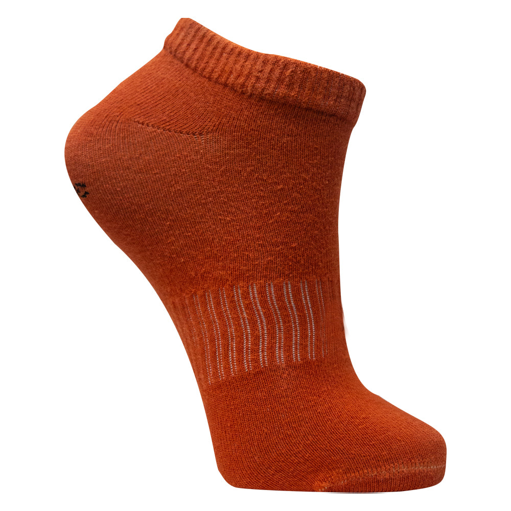 Kids Unisex & Women Solid Orange Ankle Socks