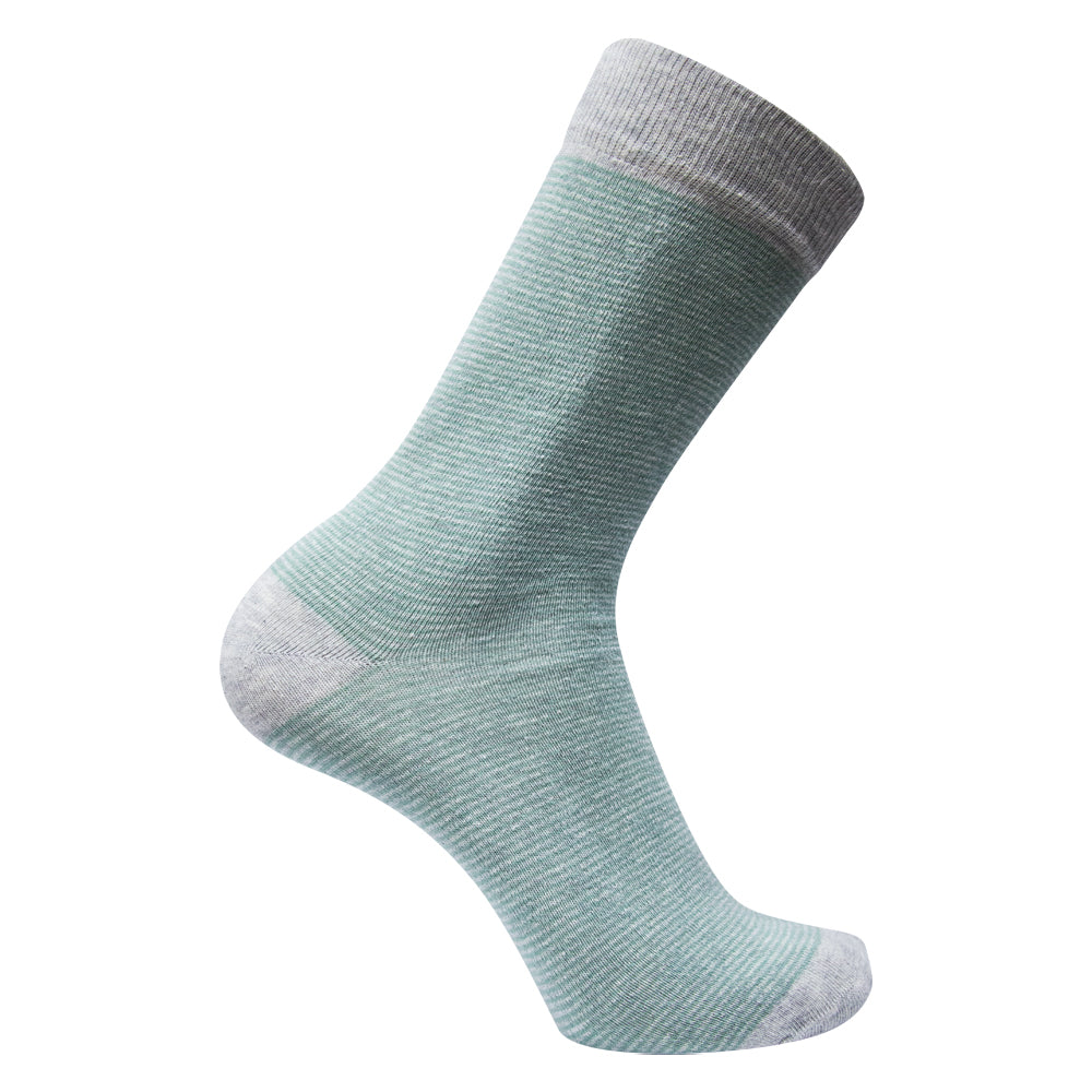 Men Elevated Stripe Crew Socks