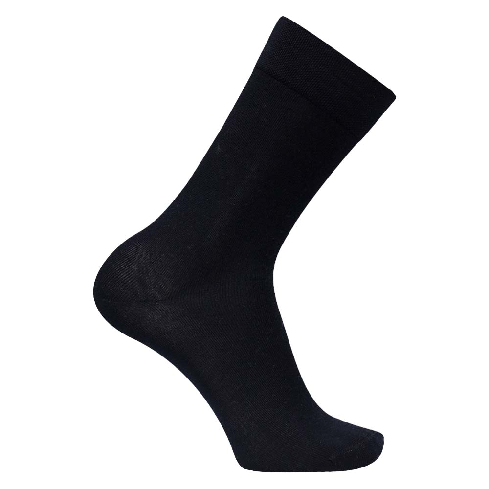 Men Luxury Plain Mercerized Cotton Dress Socks
