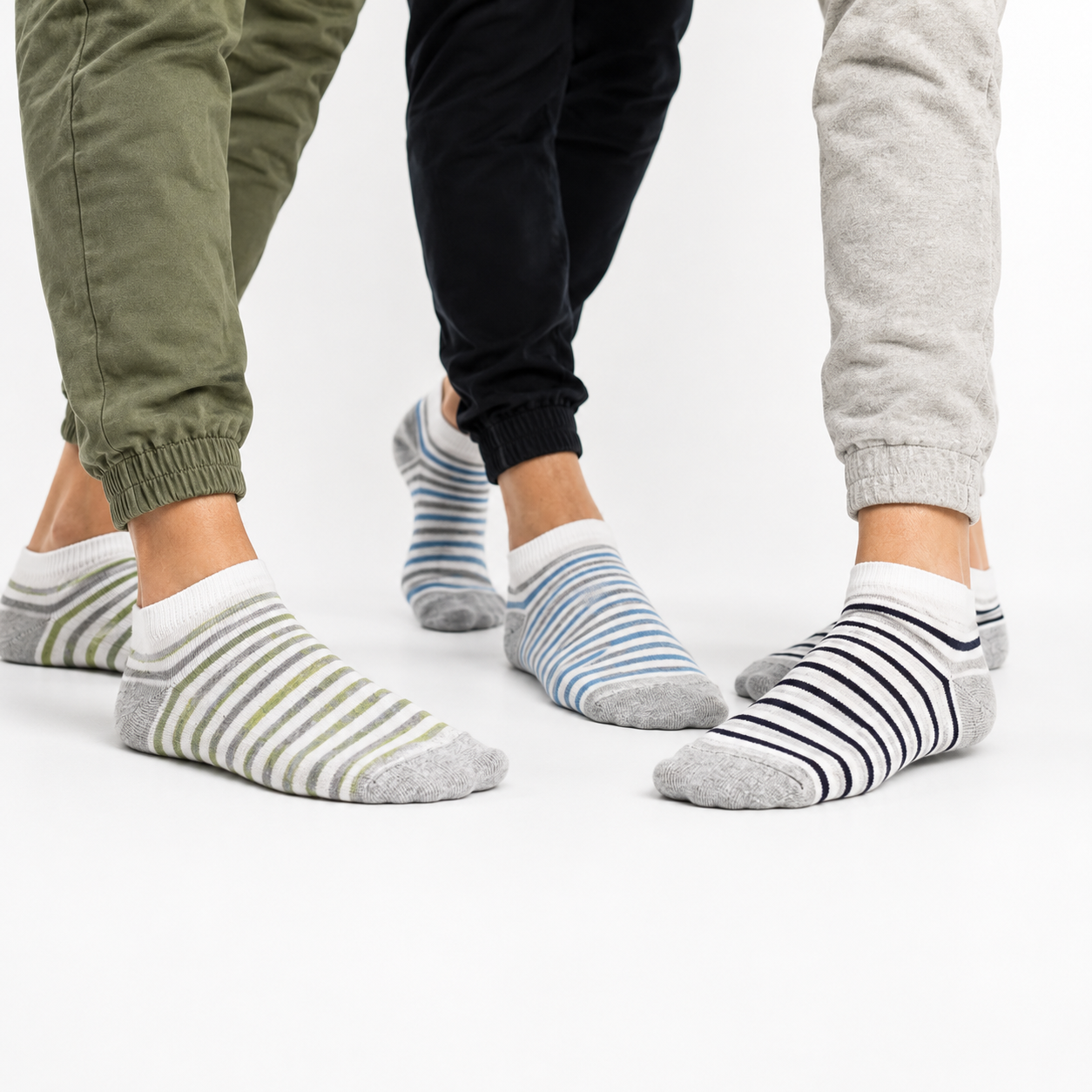 Boys Striped Ankle Socks
