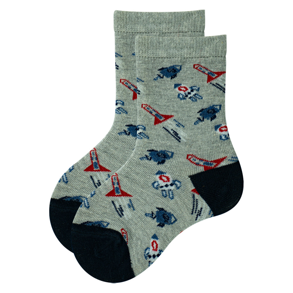 Rocket & Space Adventure Baby Boy Socks