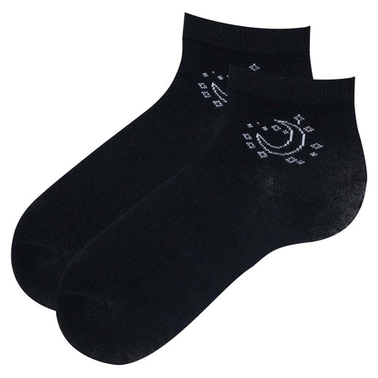 Celestial Moon & Star Ankle Socks