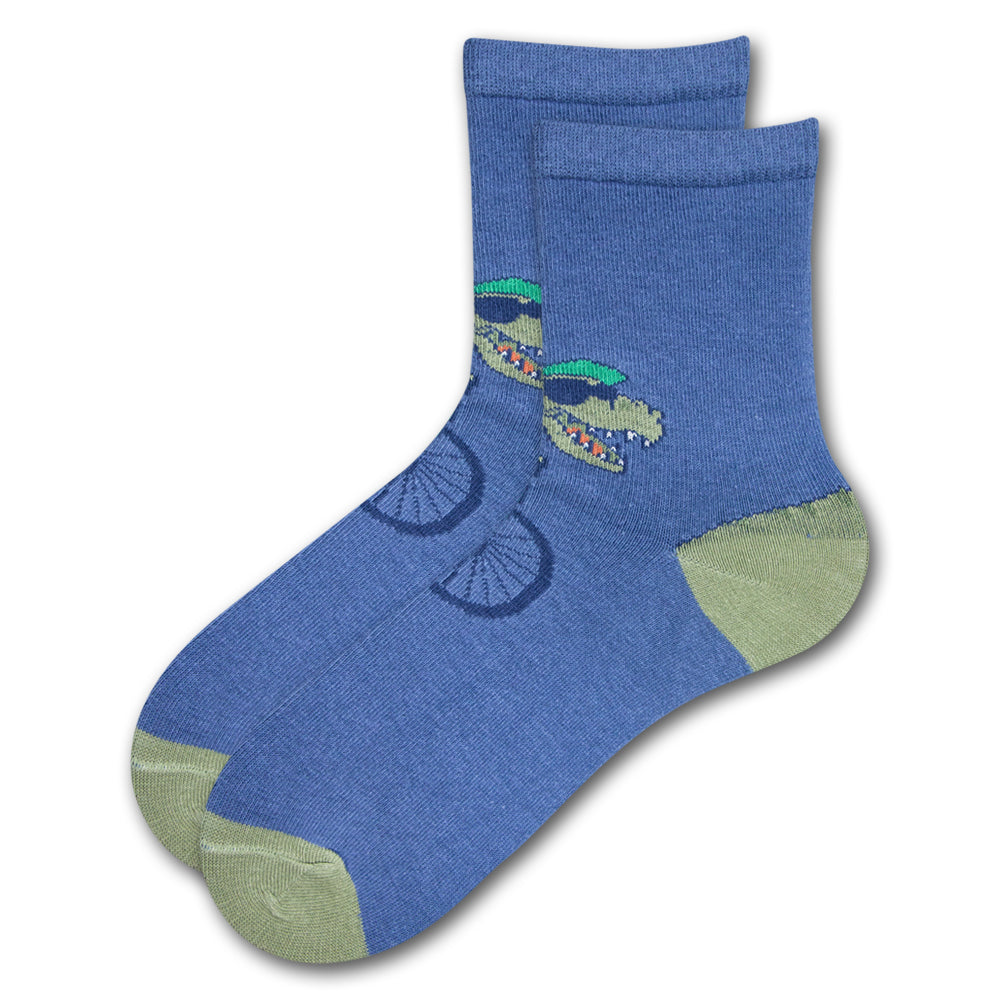 Boy's Dinosaur Biking Crew Socks
