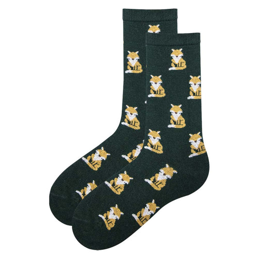 Forest Fox Boys' Crew Socks