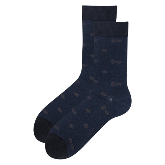 Men Leaf Pattern Dress Socks