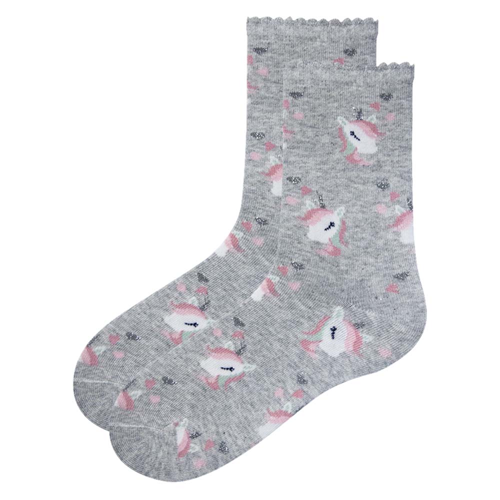 Girl's Sparkle Unicorn Ankle Socks
