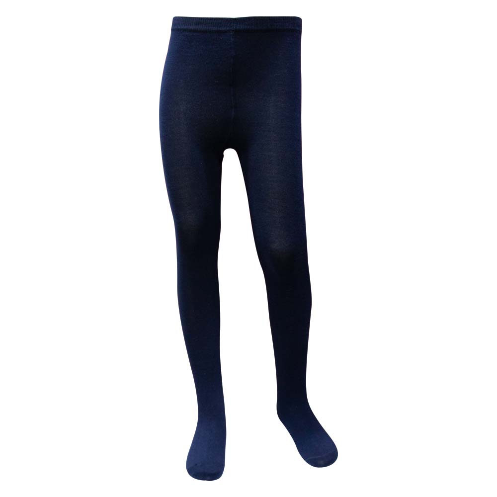 Navy Cotton Blend Girl's Tights (CJ)