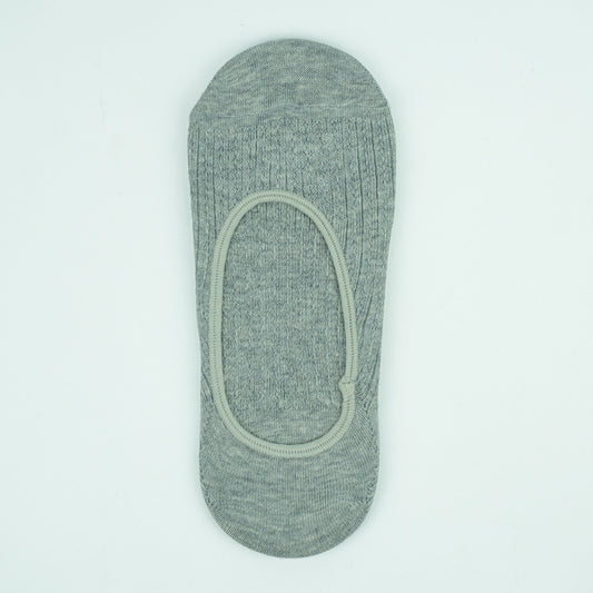 Grey No-Show Socks for Women