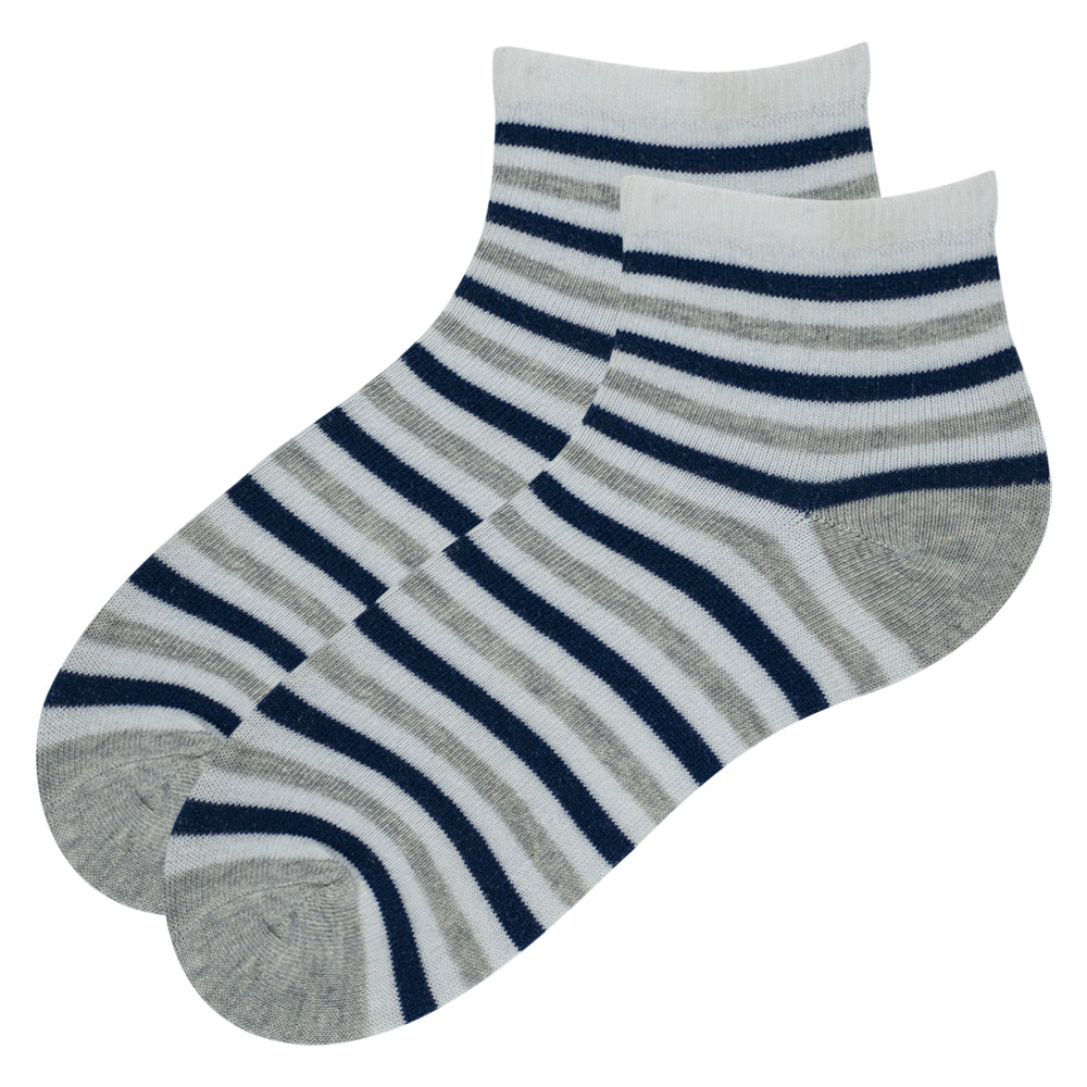 Boy Stripe Athletic Ankle Socks