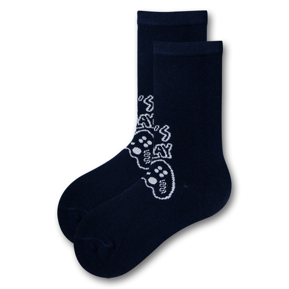 Let's Play Print Boy's Crew Socks