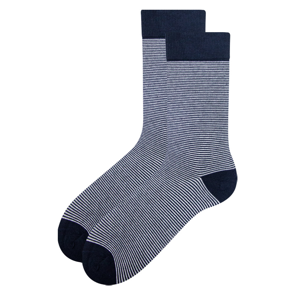 Men Elevated Stripe Crew Socks