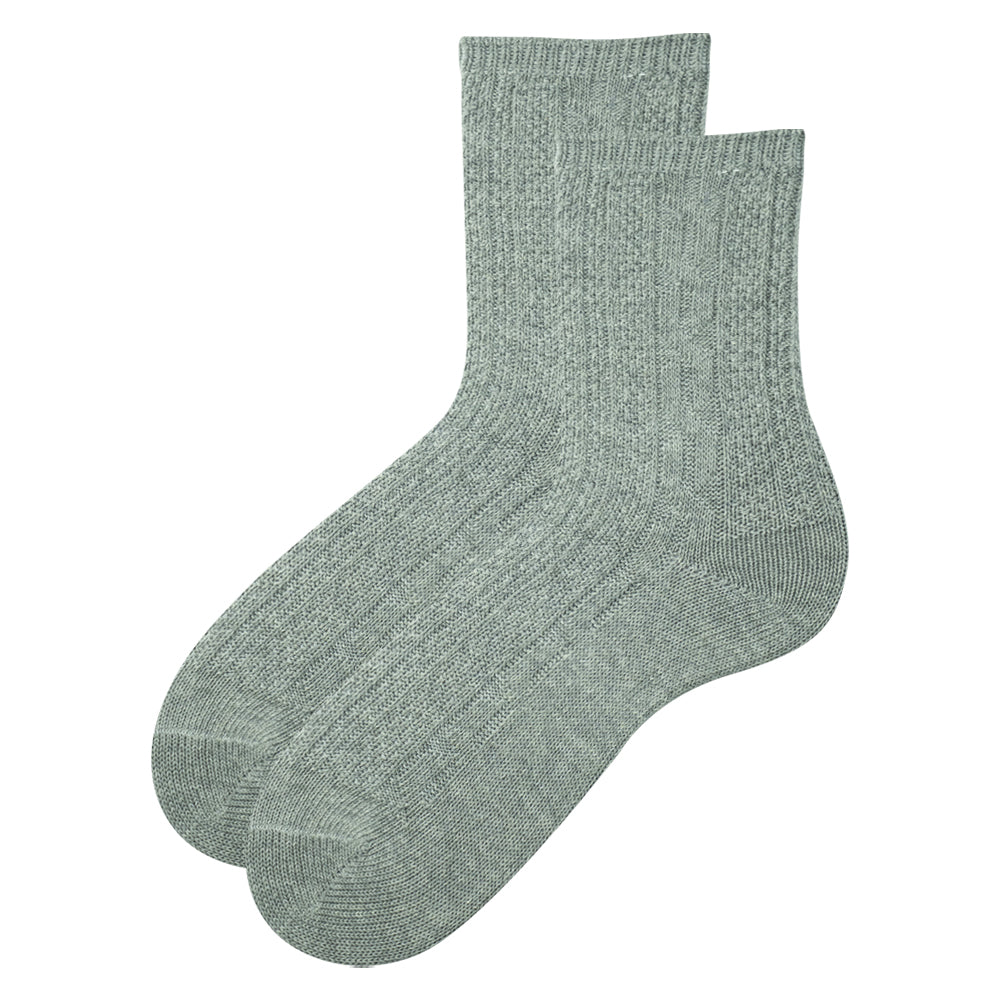 Women Cable Knit Crew Socks
