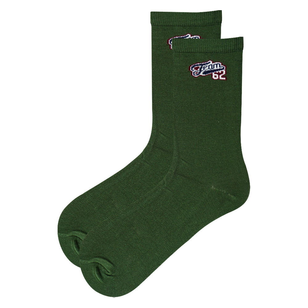 Boys "Team 62" Print Crew Socks