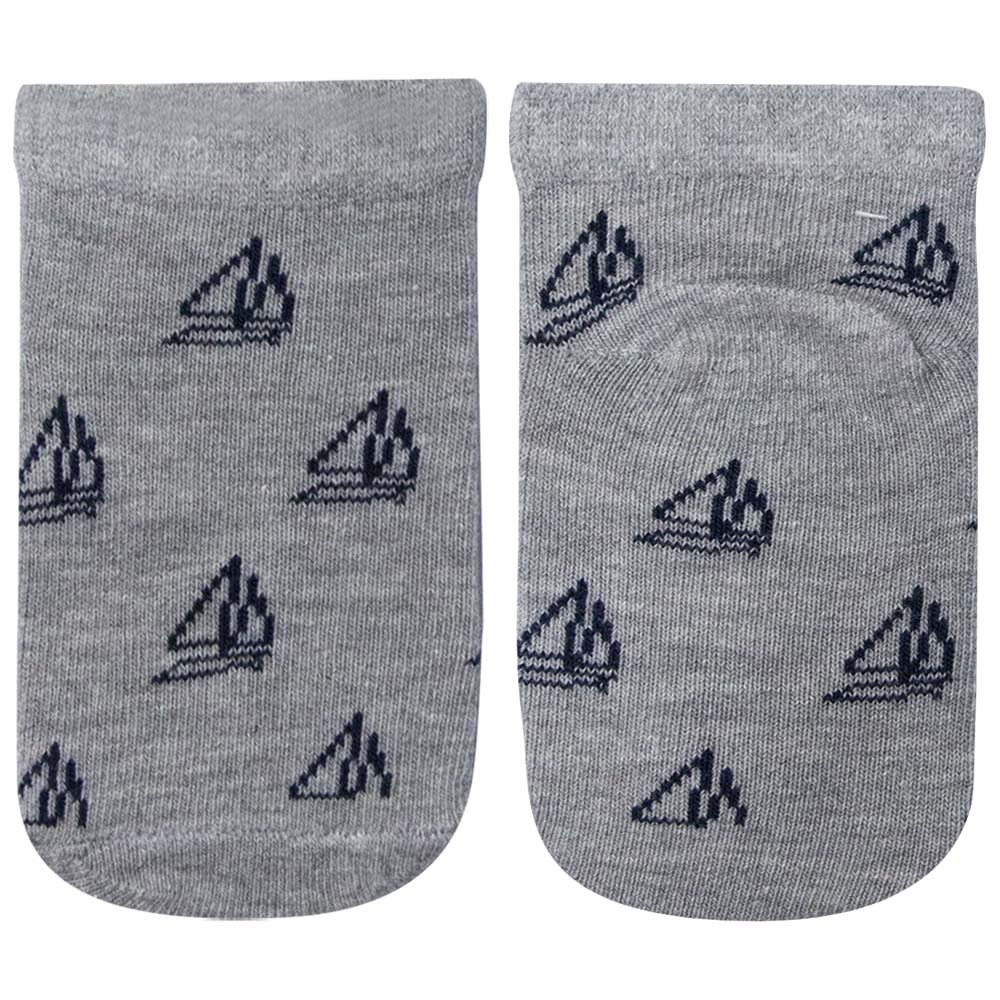 Baby Boy Boat Print Ankle Socks