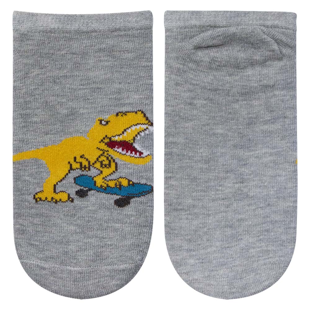Cool Dino Skater Ankle Socks for Boys