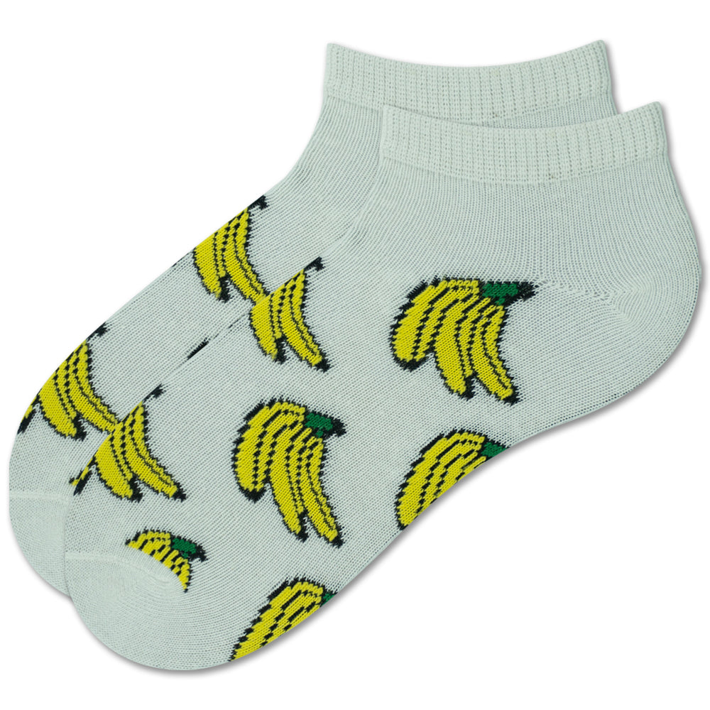 Banana Print Ankle Socks for Girls