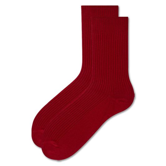 Men Ribbed Cotton Crew Socks