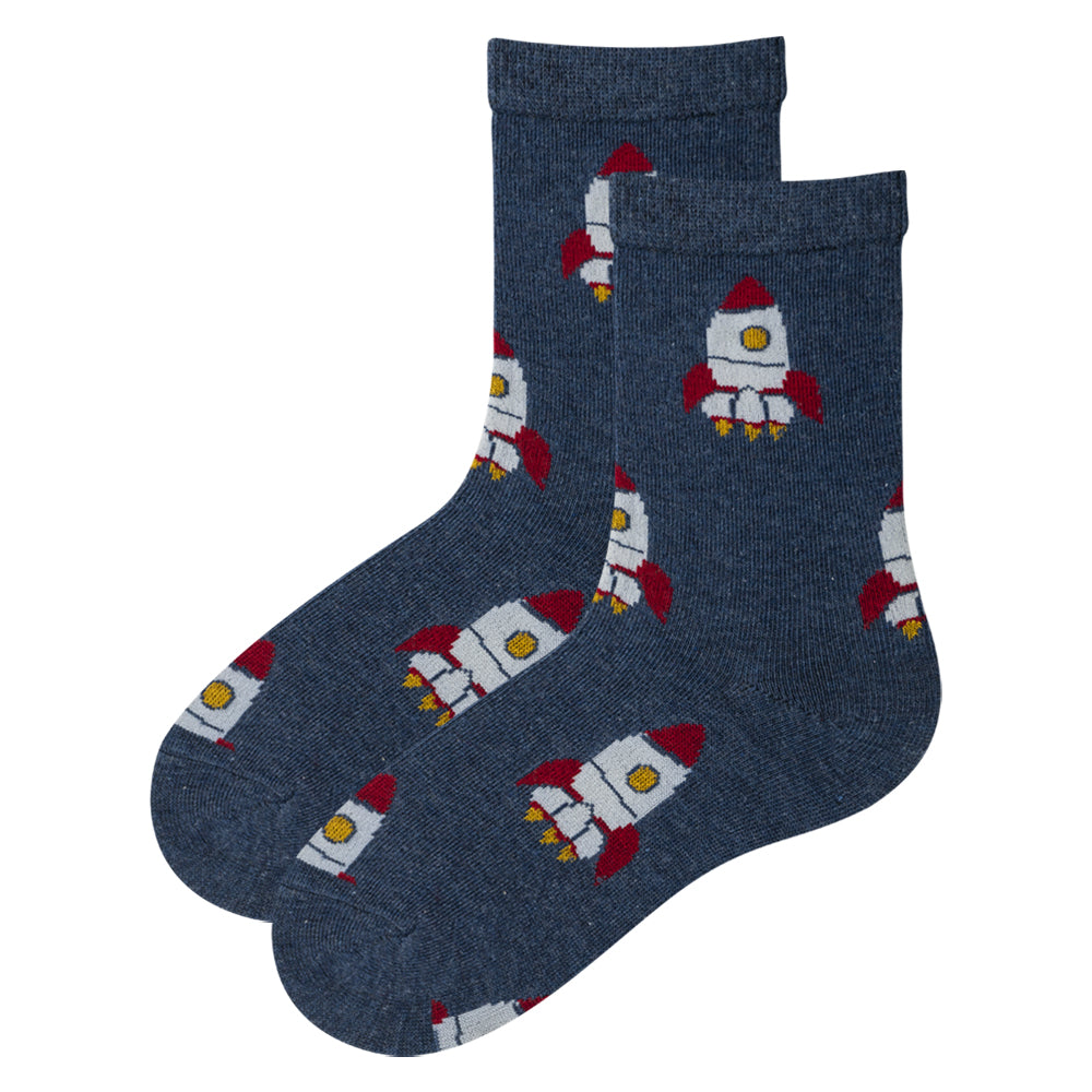 Boys' Rockets Print Socks