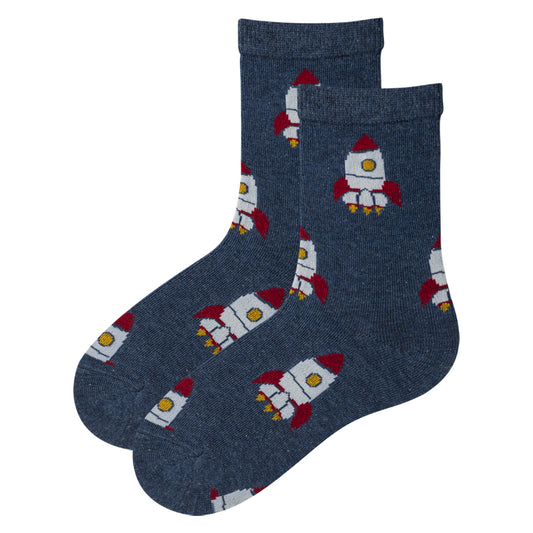 Boys' Rockets Print Socks