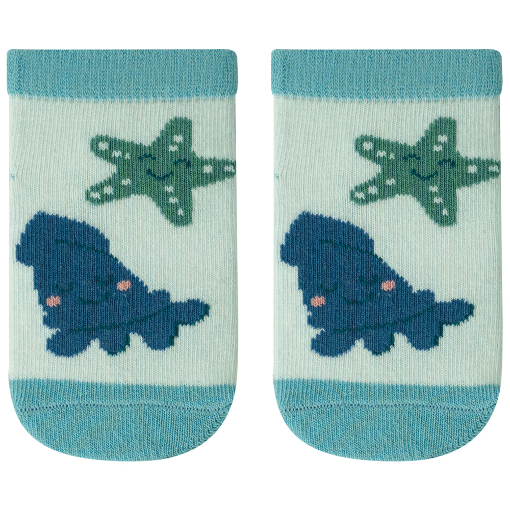 Star Fish & Octopus Print Baby Boy Socks