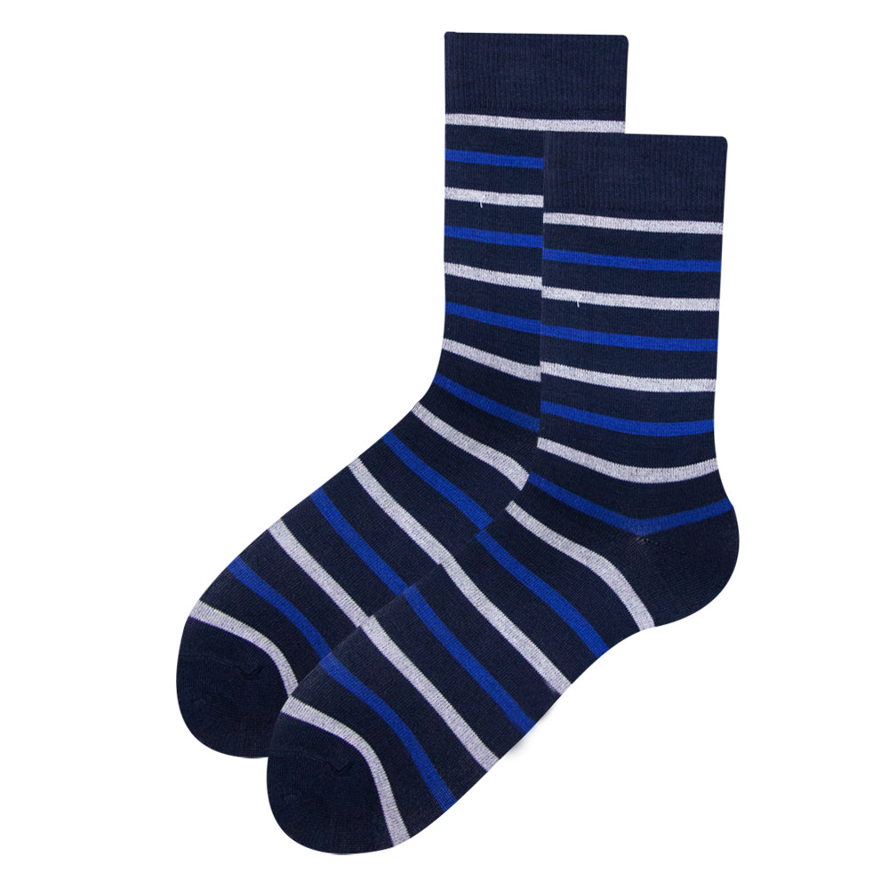 Pack of 3 - Men's Striped Crew Socks