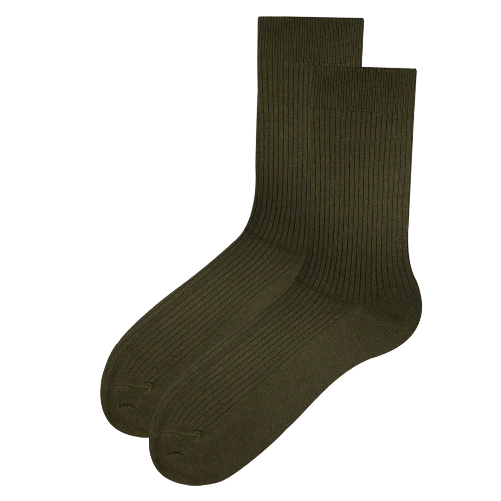Pack of 3 - Men's Classic Ribbed Crew Socks