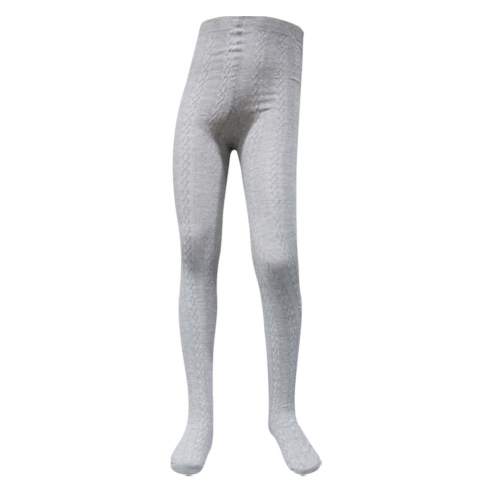 Stylish Grey Cable Knit Girl's Tights (OT)