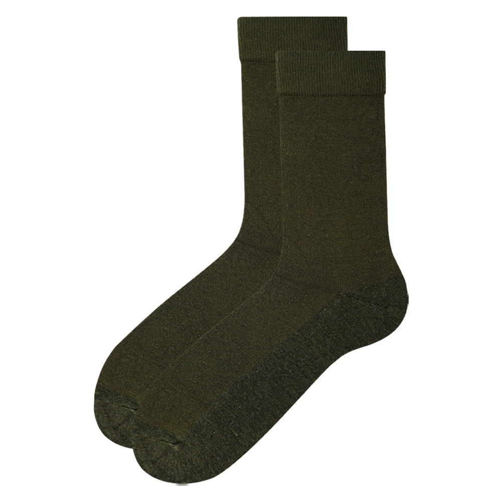 Men Plain Crew Socks