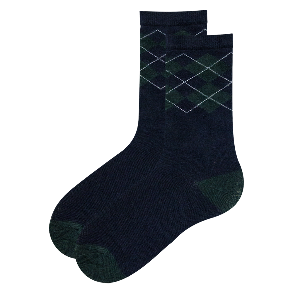 Boy's Argyle Crew Socks