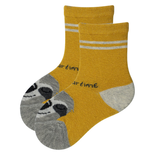 Baby Boys’ Sloth Print Crew Socks