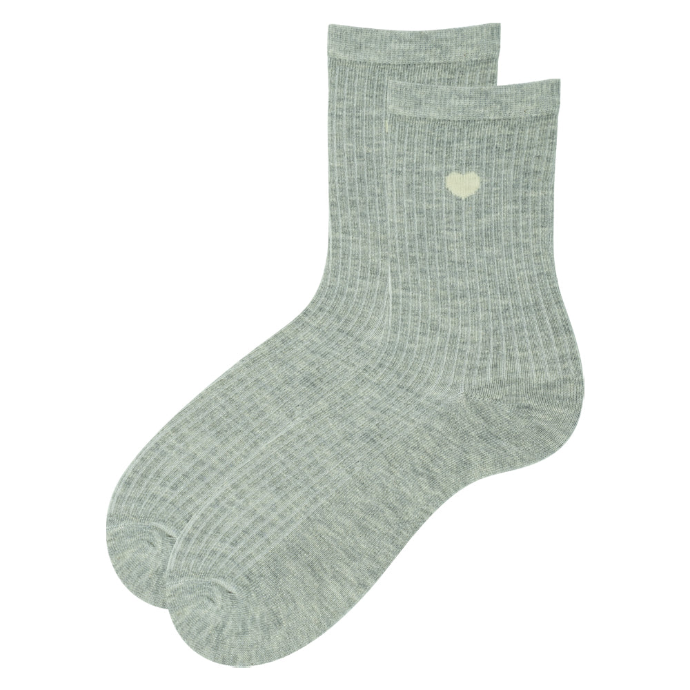 Cozy Heart Crew Socks
