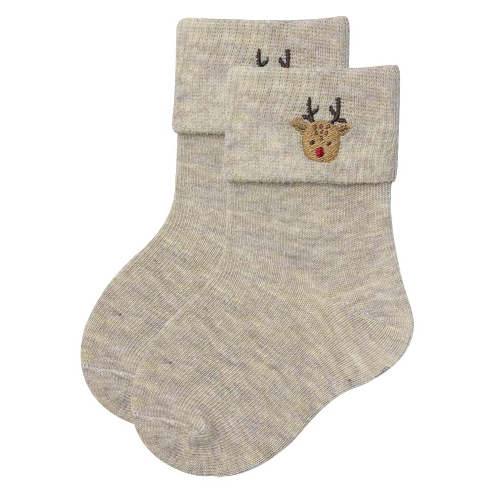 Cozy Reindeer Toddler Kids Unisex Socks
