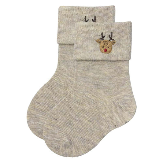 Cozy Reindeer Toddler Kids Unisex Socks