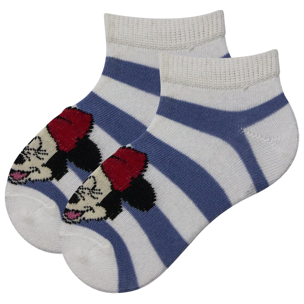 Girl’s Mickey Mouse Striped Socks