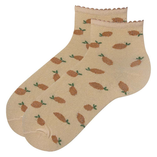 Girl’s Mango Print Ankle Socks