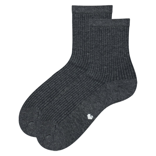 Women Ribbed Cotton Crew Socks