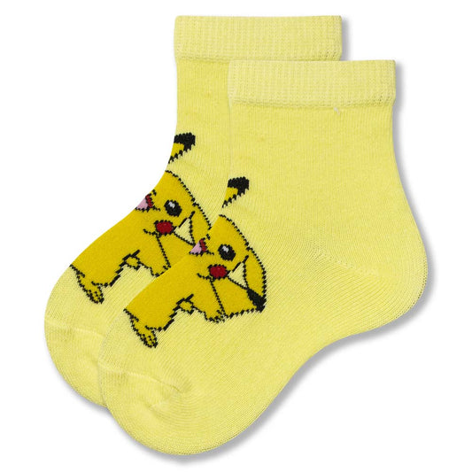 Pikachu Print Toddler Ankle Socks