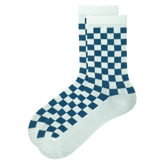 Boys Checkerboard Crew Socks